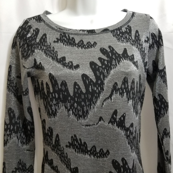 𝅺french Connection Polyester/elastin /viscose metalized blend mini dress - Picture 16 of 16